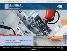 Tablet Screenshot of ecoprogetti.com